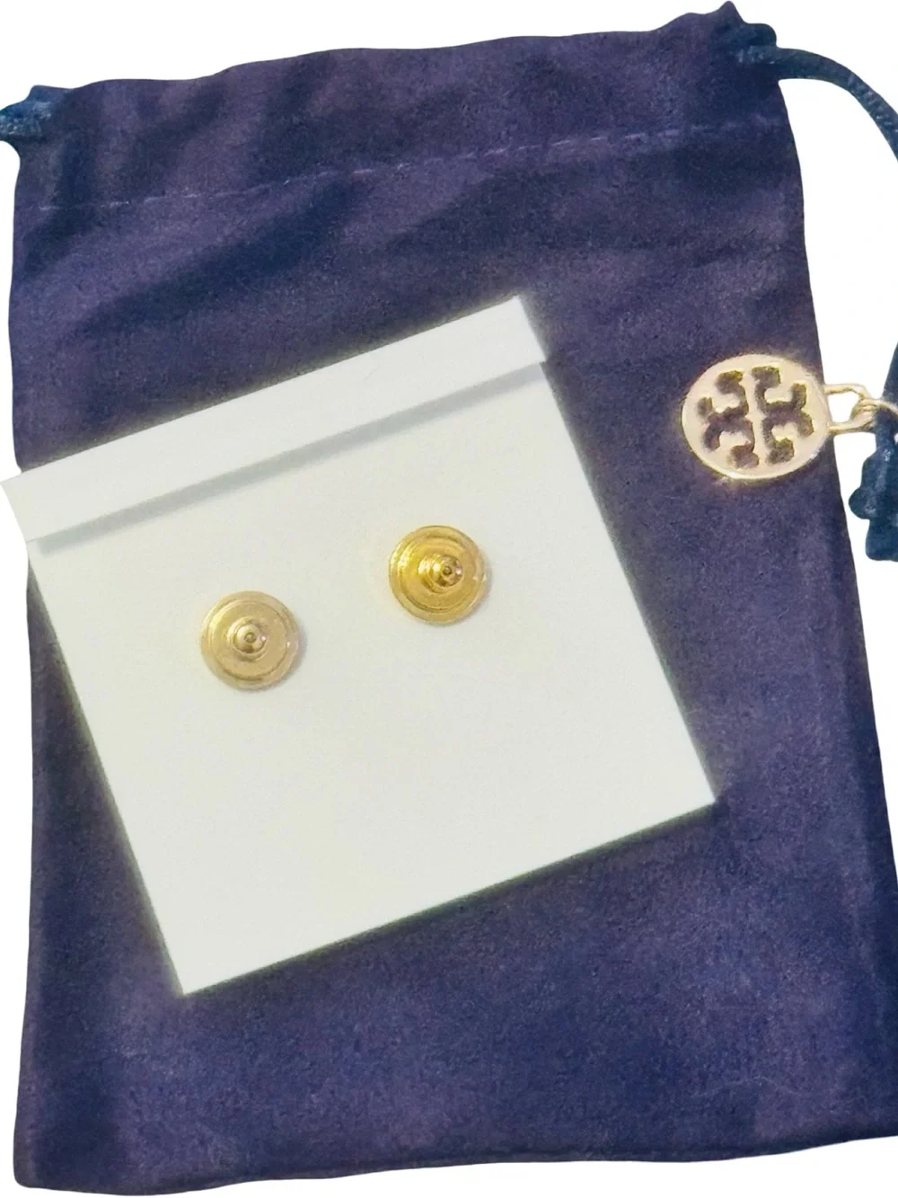 Tory Burch Gold-Tone Pearl Cluster Drop Earrings NWT & Dustbag!